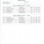 Résultats 1° série Brut et Net